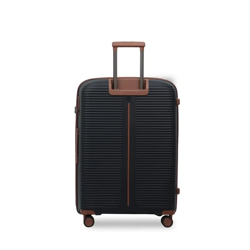 PRESIDENT Trolley Case Black Expandable Trolley Case With TSA Lock And 360 Spinner Wheels Siddiq Gifts