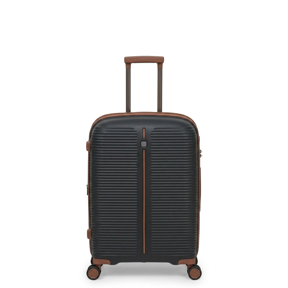 PRESIDENT Trolley Case Black Expandable Trolley Case With TSA Lock And 360 Spinner Wheels Siddiq Gifts