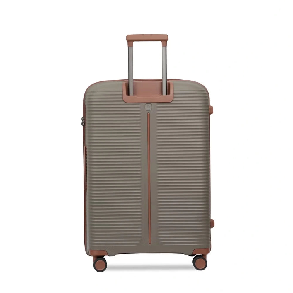 PRESIDENT Trolley Case Champagne TSA Lock 360 Spinner Wheels Expandable Hard Shell Siddiq Gifts