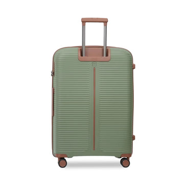 PRESIDENT Trolley Case Olive Green TSA Lock 360 Spinner Wheels Expandable Hard Shell Siddiq Gifts