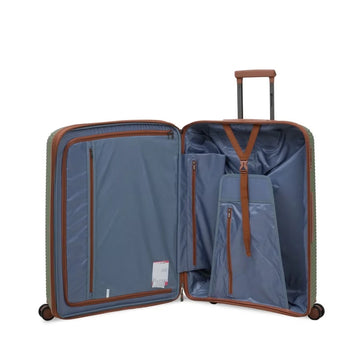 PRESIDENT Trolley Case Olive Green TSA Lock 360 Spinner Wheels Expandable Hard Shell Siddiq Gifts