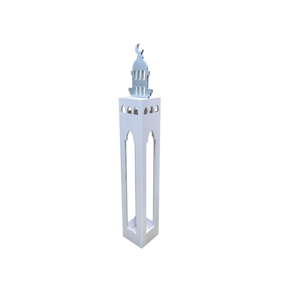 25R1082 Long  Minaret With Crescent Ramadan Decor