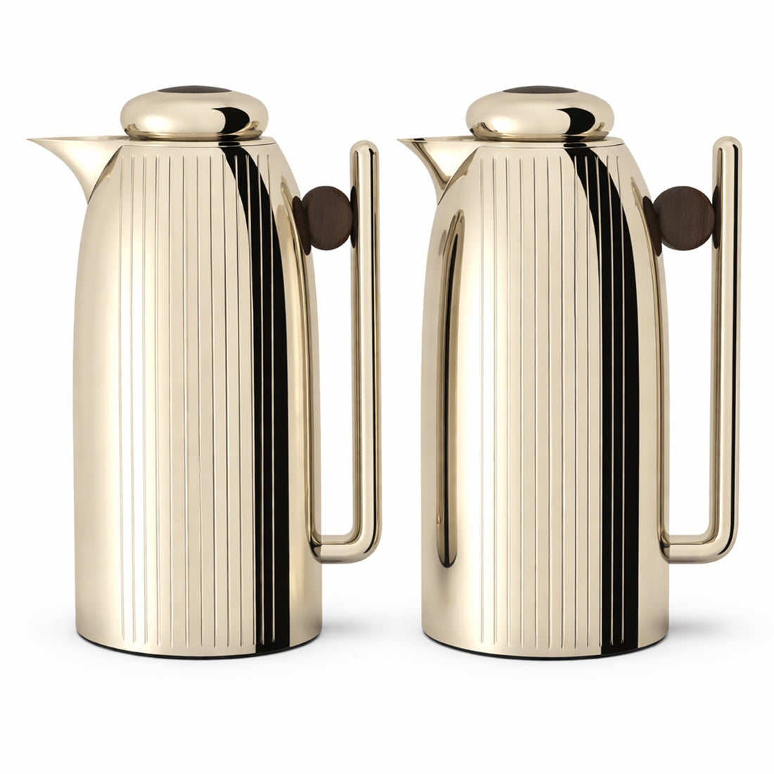 RGD26QA Vacuum Flask Set – 2 Pieces (1L + 1L) – Champagne Gold & Wooden Finish