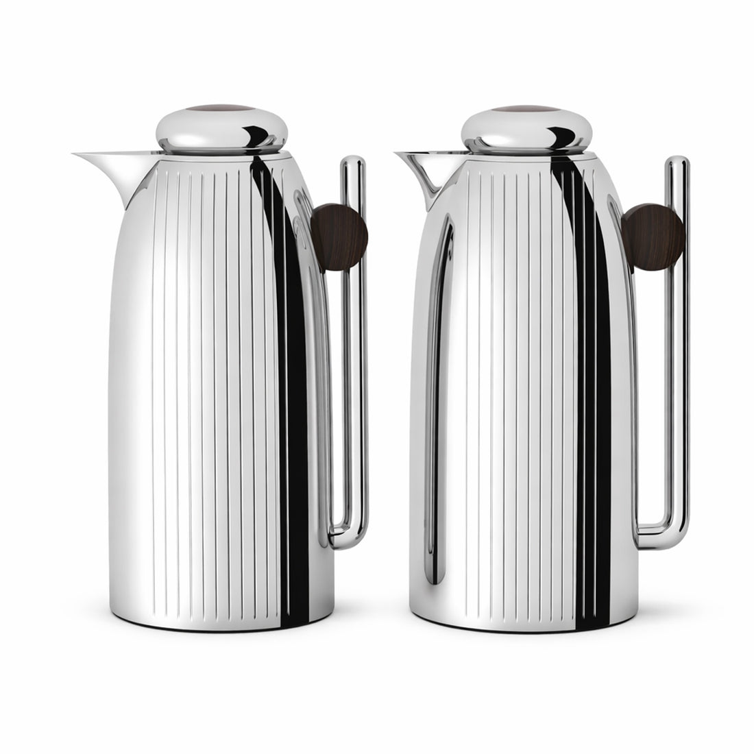 RGD26QA Vacuum Flask Set – 2 Pieces (1L + 1L) – Silver & Wooden Finish