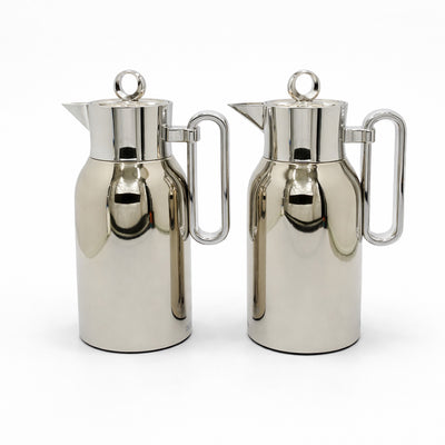 RGD29QAB Vacuum Flask Set 2 Pieces 1L 1L Light Coffee Silver Finish From Siddiq Gift Shop