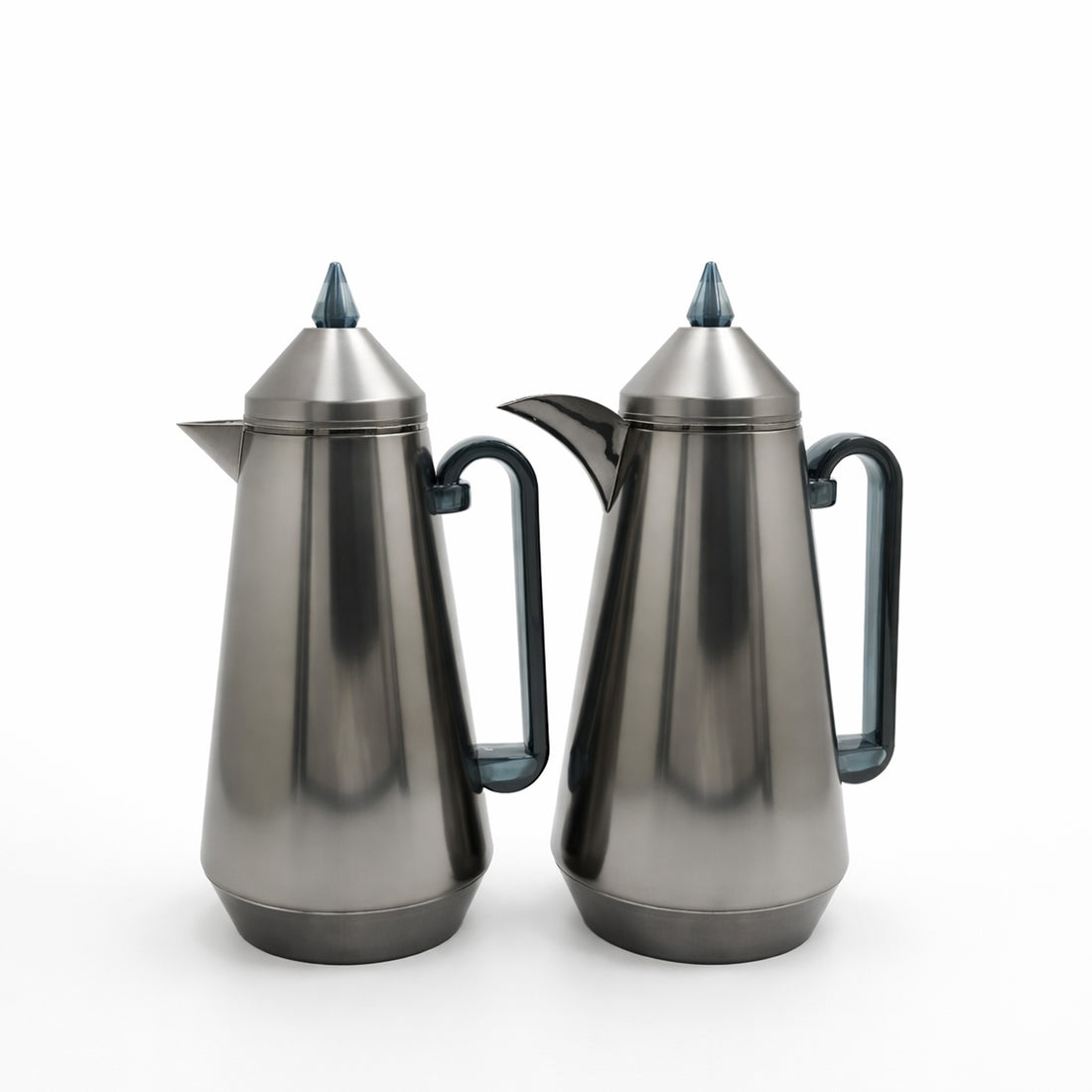 RGD31Q Vacuum Flask 2-Piece Set (1.0 L + 1.0 L) – Gun Grey with Crystal Grey Accents
