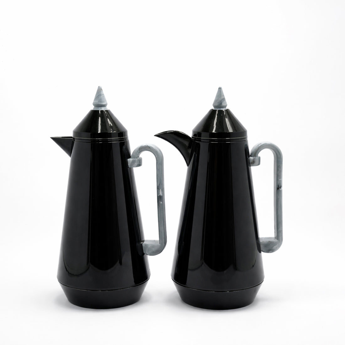 RGD31Q Vacuum Flask 2-Piece Set (1.0 L + 1.0 L) – Jet Black with Grey Accents
