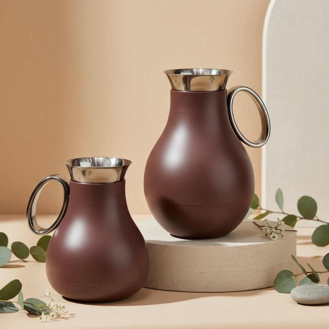 RZ1821 Vacuum Flask Set – 2 Pieces (0.5 L & 1.0 L) – Ganache Finish