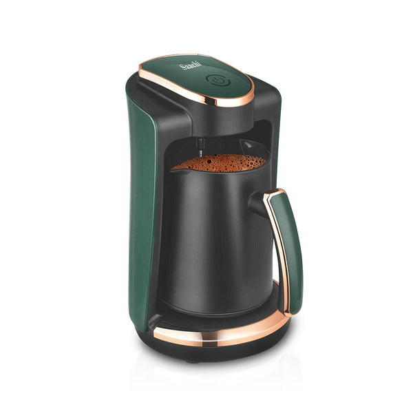 Saachi NL-COF-7046-GN Turkish coffee maker 250ml capacity with automatic power off in green – Siddiq Gifts Mussafah Abu Dhabi