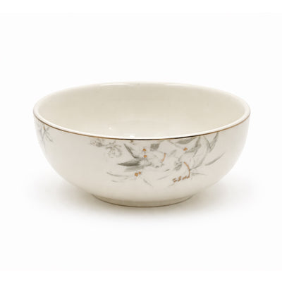 SC3811 4.6 Inch White Floral Snack And Dessert Bowl By Siddiq Gifts
