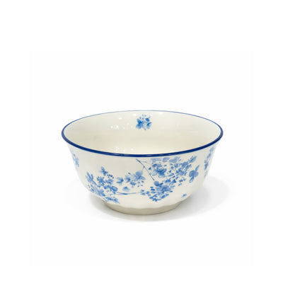 SC4110 ceramic bowl 5.9 inch white with blue floral design for snack and dessert serving – Siddiq Gifts Mussafah Abu Dhabi