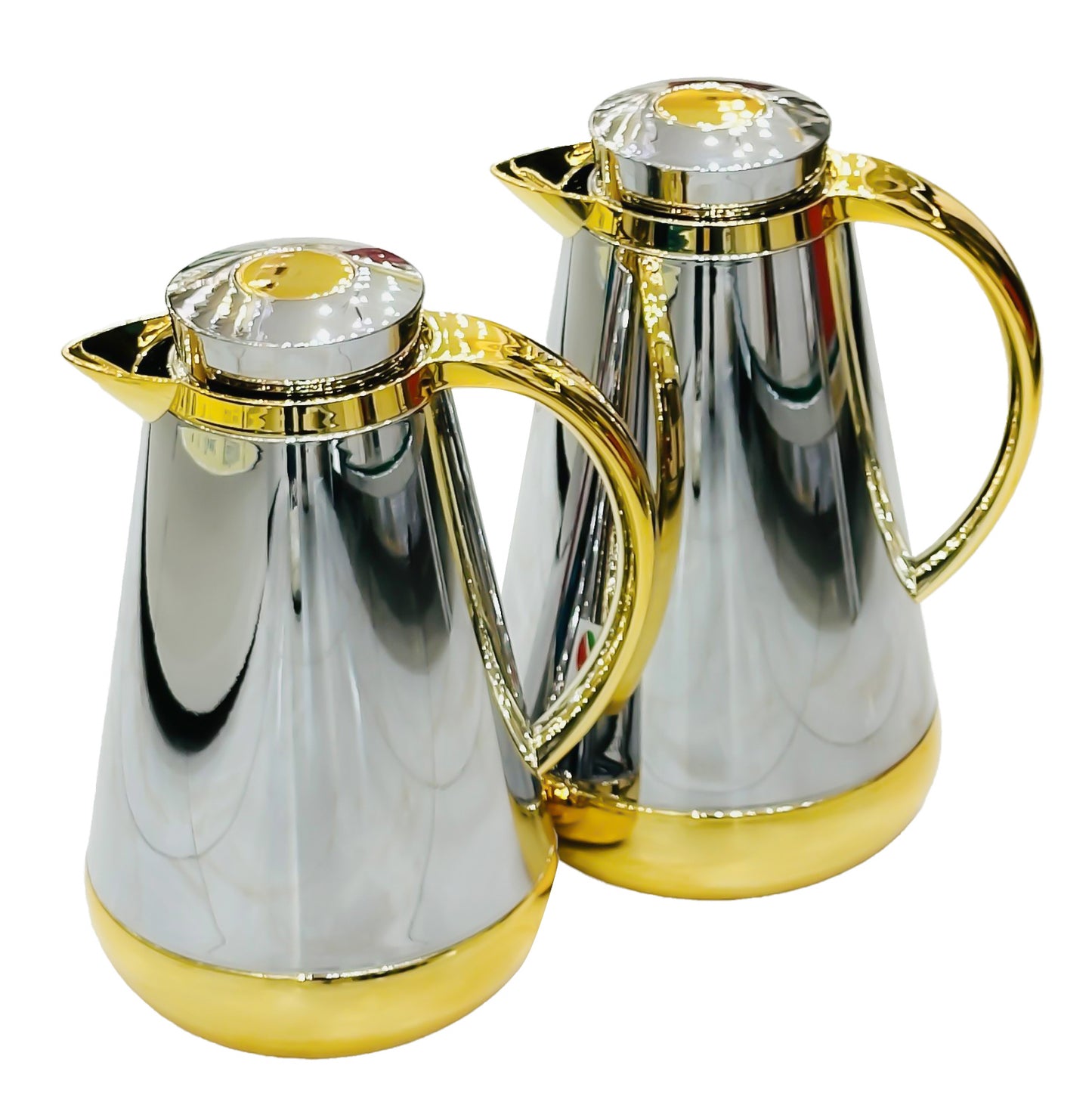 My Dot Vacuum Flask 2pc Set Silver Gold