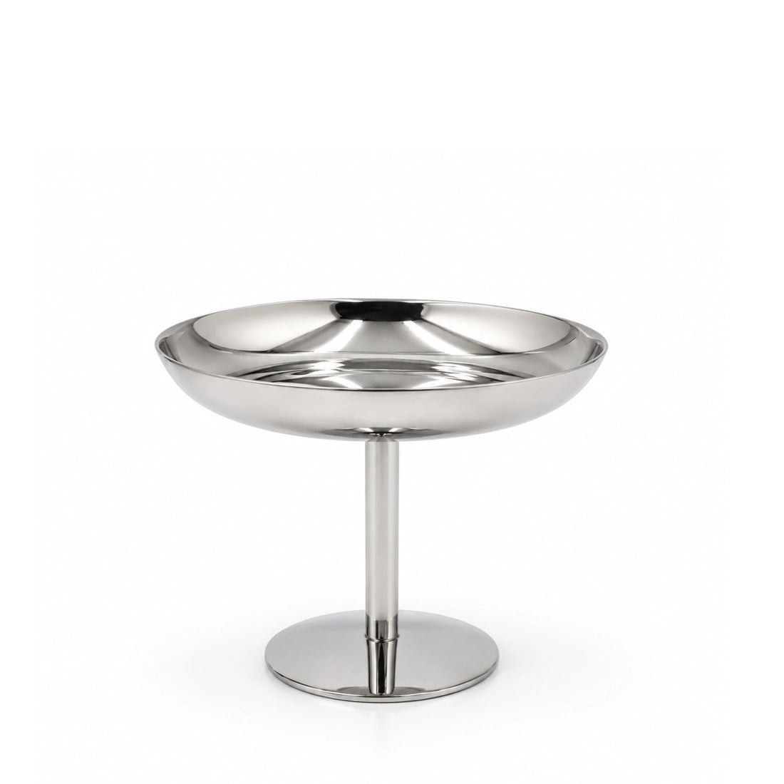 MT-124N Serving Stand – 10 cm (H) × 13 cm (D) – Nickel Finish Dessert Serving Stand