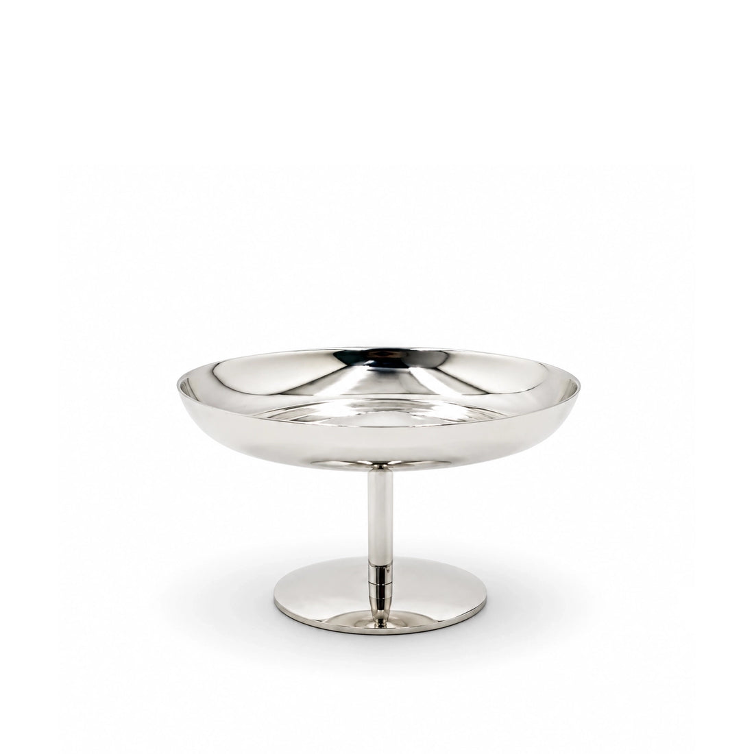 MT-123S Serving Stand – 7.5 cm (H) ×13  (D) – Silver Finish Dessert Serving Stand