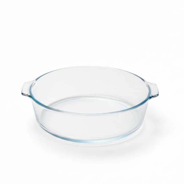 SLY-YBER1600 Round Borosilicate Glass Casserole with Handles – 21 cm – 1.6 Liter – Siddiq Gifts Mussafah Abu Dhabi