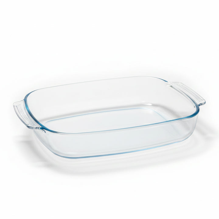 SLY-YBR27 Borosilicate Glass Baking Dish with Handles – 34 × 22.5 cm – 2.7 Liter – Siddiq Gifts Mussafah Abu Dhabi