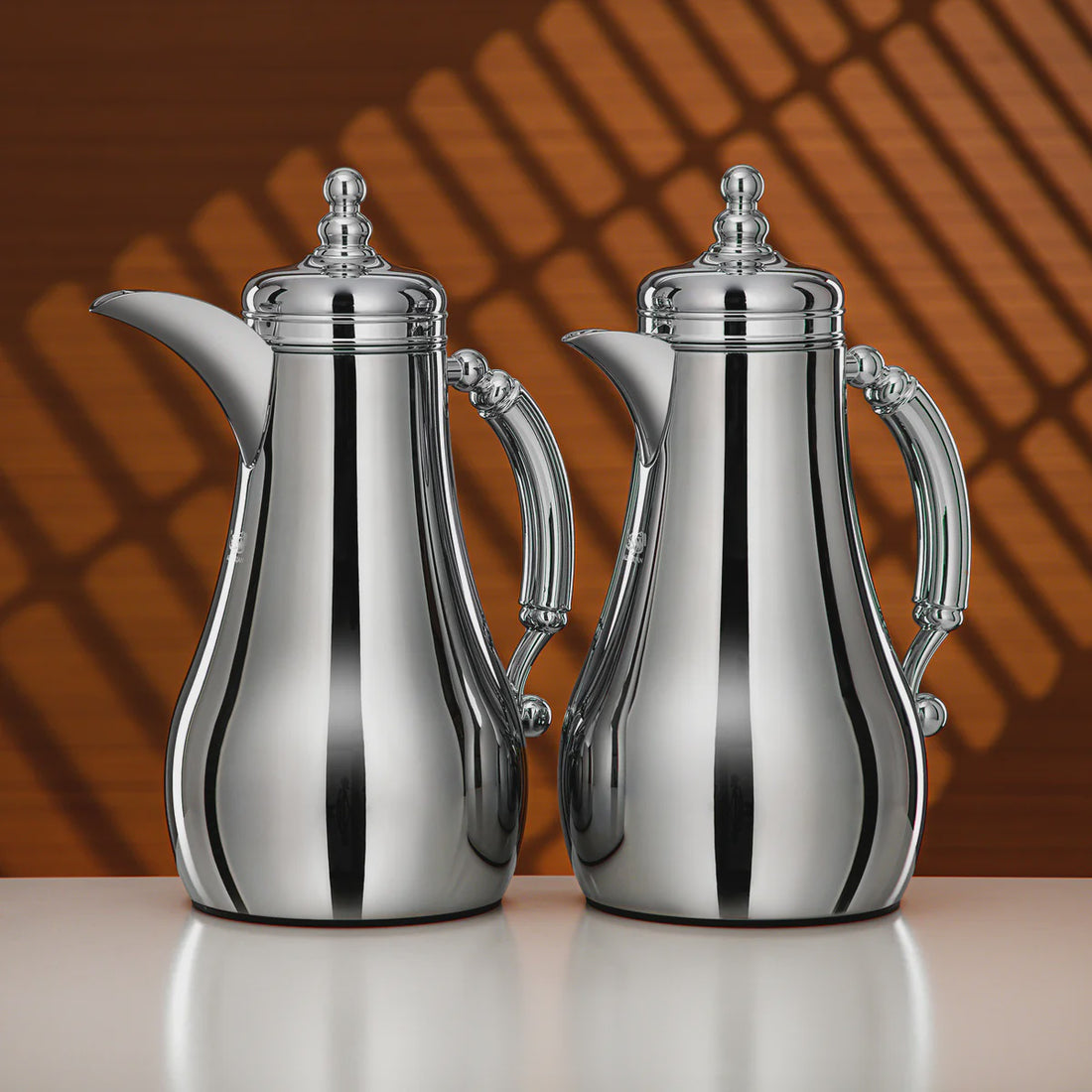 SM-2A46AB-C Vacuum Flask Set – 2 Pieces – (1.0 L + 1.0 L) – Silver Finish