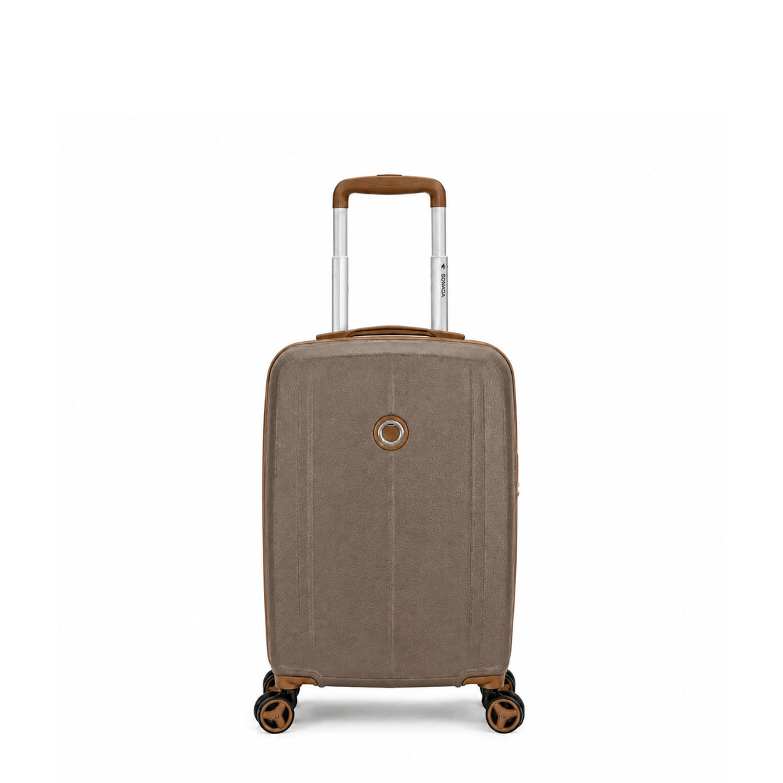 CS97819-3T Sonada Aragon Expandable ABS Trolley Case – Coffee – TSA Lock, 360° Spinner Wheels & Security Zipper