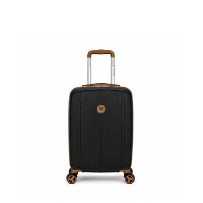 Sonada Aragon Expandable ABS Trolley Case Set Black With TSA Lock 360° Spinner Wheels And Security Zipper Siddiq Gifts