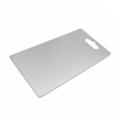 Stainless Steel Cutting Board with Handle 20 × 30 cm by Siddiq Gifts