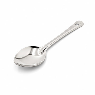 Durable X15 No. 4 Stainless Steel Serving Spoon In Silver, Measuring 30 Cm And Designed For Conveniently Serving Rice, Vegetables, Curries, Side Dishes, And Other Cooked Foods At Siddiq Gifts.