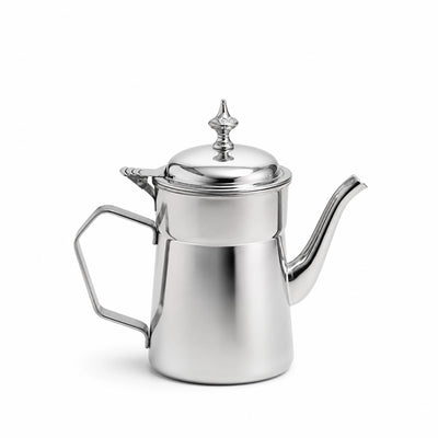 Stainless Steel Tea Pot 1.5 Litre Elegant Silver Tea And Coffee Server Siddiq Gifts