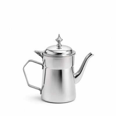 Stainless Steel Tea Pot 1 Litre Classic Silver Tea And Coffee Server Siddiq Gifts