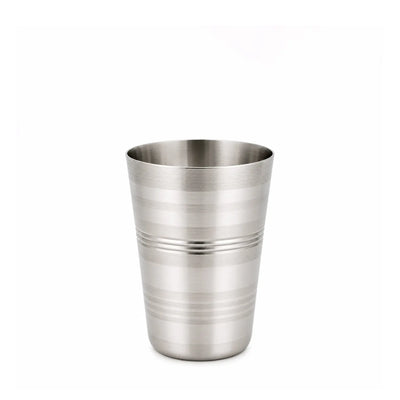 Stainless Steel Tumbler, 5 × 12 cm, in Silver for Serving Water, Juice, Milk, and Everyday Beverages at Siddiq Gifts.