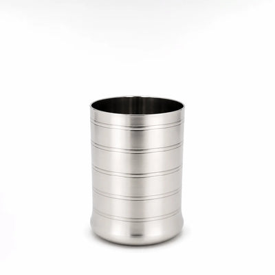 Stainless Steel Tumbler, 9 × 6.5 cm, in Silver for Serving Water, Juice, Milk, and Everyday Beverages at Siddiq Gifts.