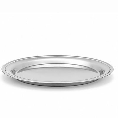 Stainless Steel Round Tray 70 CM Plain Finish Siddiq Gifts