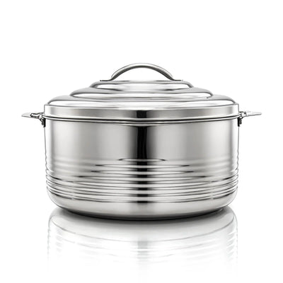 STS0290037 CASA Stainless Steel Hot Pot – 15000ML – Mirror Polish Silver Finish with Locking Lid | Siddiq Gifts – Mussafah Abu Dhabi