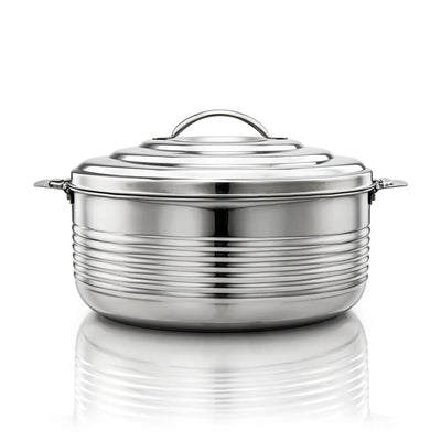 STS0290268 CASA Stainless Steel Hot Pot – 10000ML – Mirror Polish Silver Finish with Locking Lid | Siddiq Gifts – Mussafah Abu Dhabi