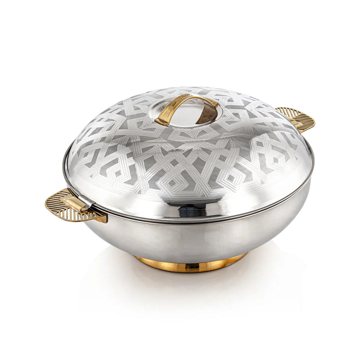 STS0293107 Kanz Stainless Steel Hotpot – 12 Liter – Silver & Gold – Model H23E21HG – Siddiq Gifts Mussafah Abu Dhabi