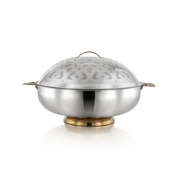 STS0293108 Kanz Stainless Steel Hotpot – 18 Liter – Silver & Gold – Model H23E21HG – Siddiq Gifts Mussafah Abu Dhabi
