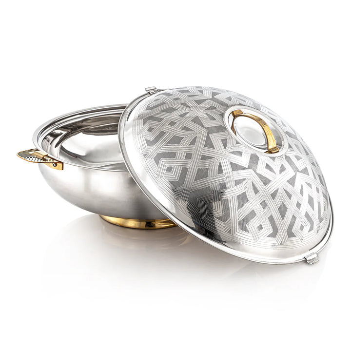 STS0293110 Kanz Stainless Steel Hotpot – 25 Liter – Silver & Gold – Model H23E21HG – Siddiq Gifts Mussafah Abu Dhabi