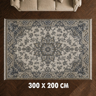 Super Shiraz Cream Carpet 200x300 cm Classic Floral Pattern Rug In Elegant Cream Tones Stylish Home Decor Rug By Siddiq Gifts