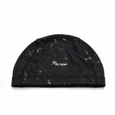 PU Swimming Cap Black Camouflage Pattern Comfortable Water Resistant Swim Cap for Swimming Training and Water Sports by Siddiq Gifts