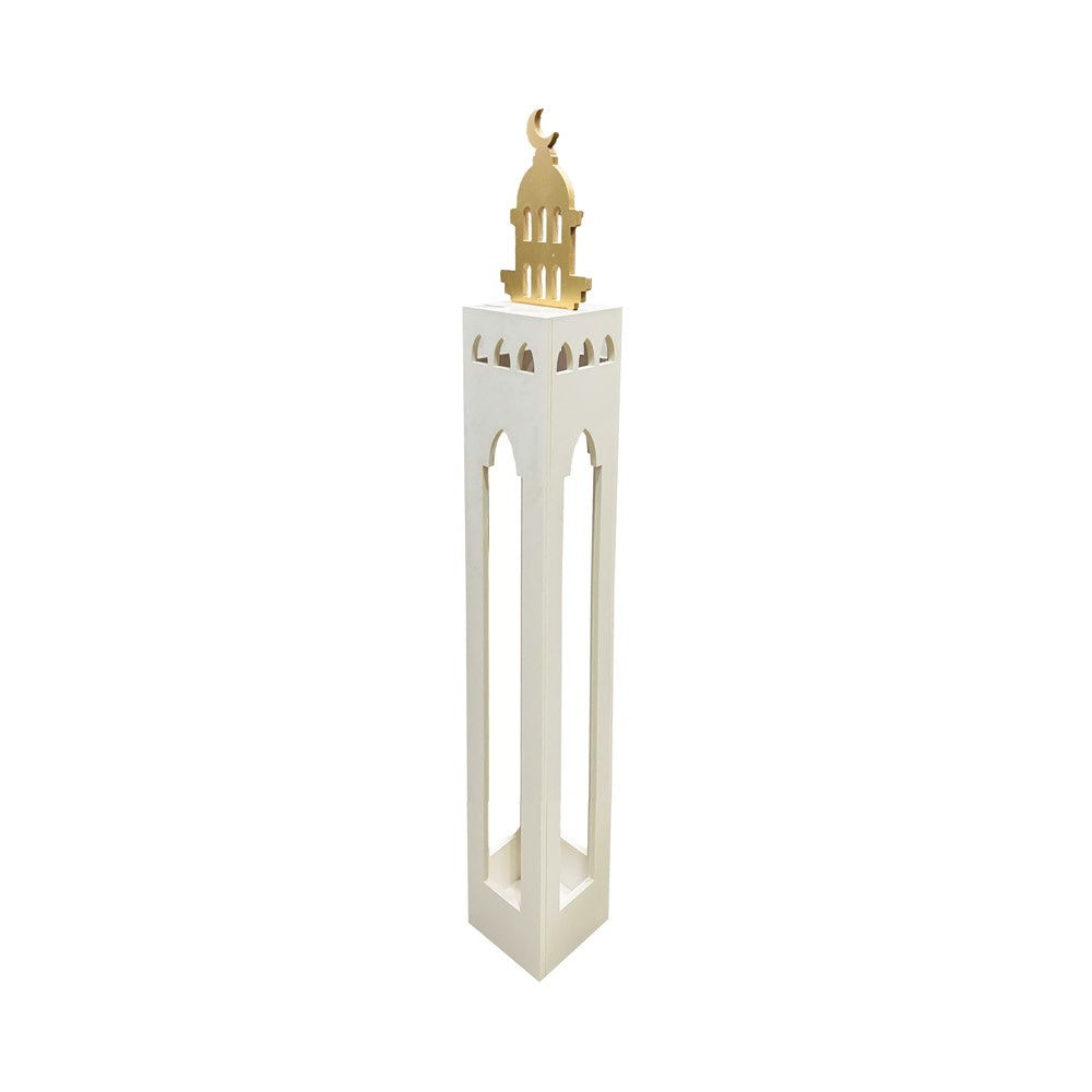 25R1082 Long  Minaret With Crescent Ramadan Decor