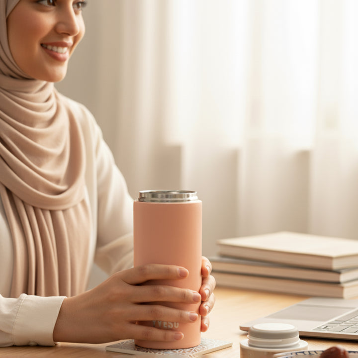 TYESO 1620-14 Vacuum Insulated Bottle 200ml – Pink Stainless Steel | Siddiq Gifts Mussafah Abu Dhabi