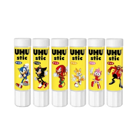 UHU Stic Solvent-Free Glue Sticks 21 g Each 6-Piece Character Design Pack Siddiq Gifts