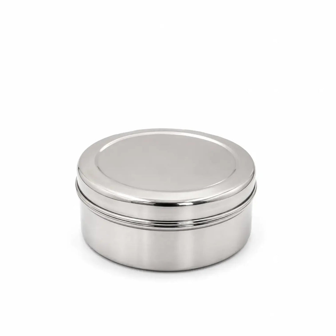 UNIQUE Stainless Steel Puri Dabba – Round Food Storage Container with Lid