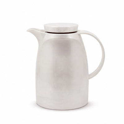 Vacuum Flask 1.0 L Pearl White Finish Siddiq Gifts