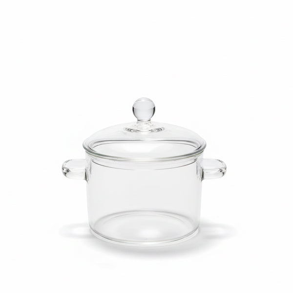 VG133 1500 ml Transparent Borosilicate Glass Pot with Lid – Siddiq Gifts Mussafah Abu Dhabi