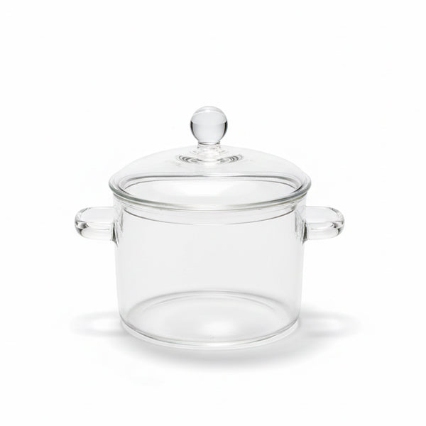 VG134 2L Transparent Borosilicate Glass Pot with Lid – Siddiq Gifts Mussafah Abu Dhabi