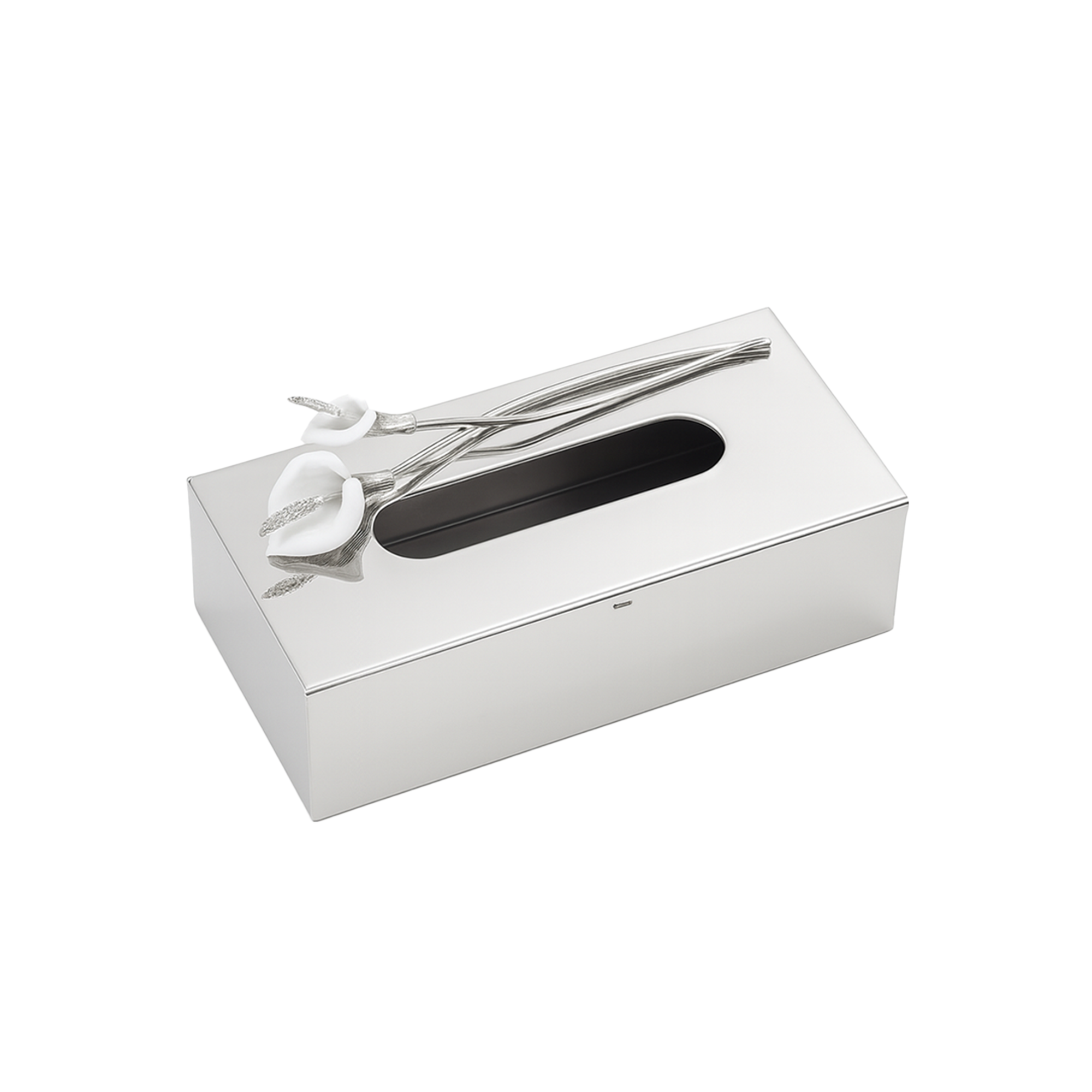 WB-1314 Silver Tissue Box – Decorative Stainless Steel Design with ...