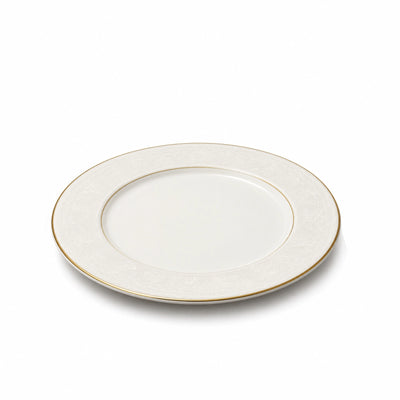 White Porcelain Dinnerware Collection With Gold Rim Siddiq Gifts